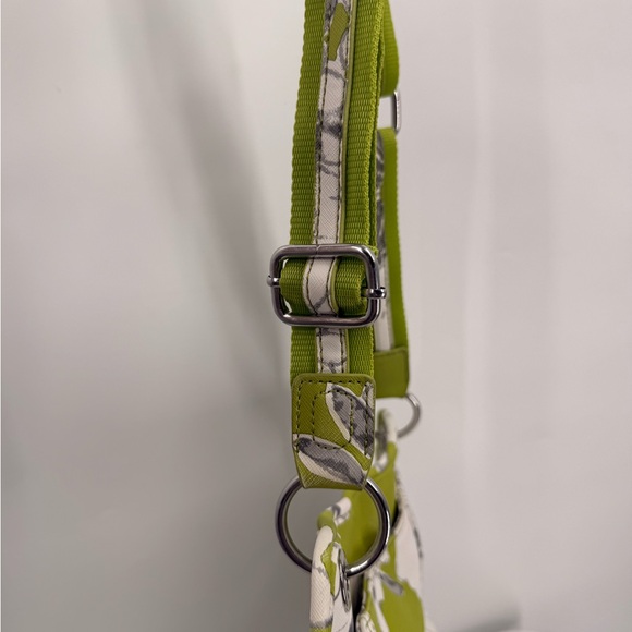 Tyler Rodan Shoulder Bag Satchel Floral Green White Hot Pink - Picture 5 of 10